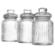 3 Pcs 990ml Airtight Glass Jars  Sweet Tea Storage Containers Preserving Bottles