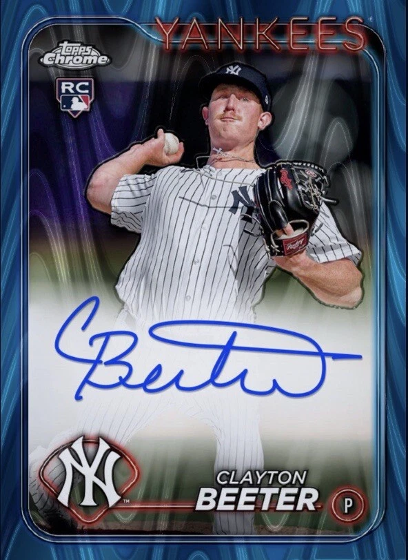 2024 Topps Chrome Update Blue Rookie RC Signature Auto CLAYTON BEETER Digital - Image 1 of 1