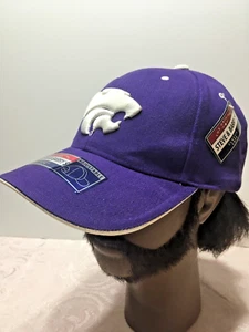 Steve & Barrys Hat Kansas State Wildcats New w/Tags Purple/White Adjustable - Picture 1 of 4