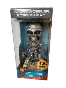 Wacky Wobbler Terminator Salvation T-600 Eyes Light Up Bobble Head - Picture 1 of 10