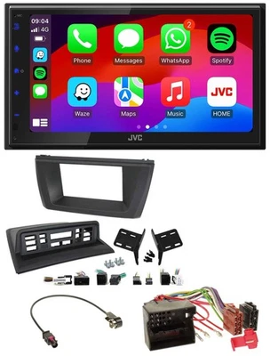 JVC Bluetooth USB MP3 2DIN DAB Autoradio für BMW X3 E83 2004-2010 mittig - Bild 1 von 4