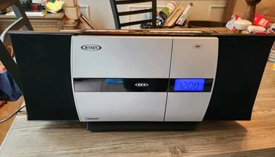 Jensen JBS-225 CD Player-Bluetooth-AM/FM-USB charging No Remote-Tested/Works - Image 1 of 4