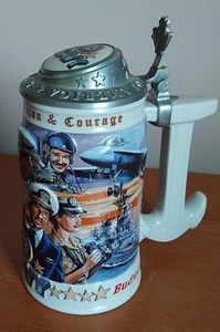 Budweisser Navy Stein, Honouring Tradition and Courage Series - Picture 1 of 6