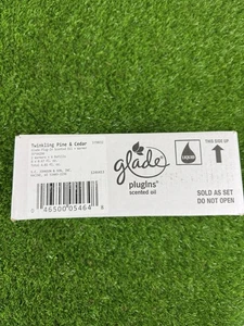 Tapón de aceite perfumado Glade TWINKLING PINE & CEDAR 2 calentadores 6 recargas caja sellada - Imagen 1 de 4