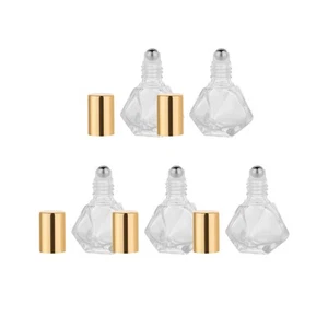 5 Stück Fünfzackige Sternförmige Flasche Ätherisches Öl Flasche Golden (5 ml) - Bild 1 von 11