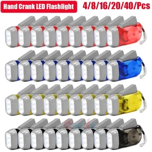 Linterna Manivela 3 LED Dynamo Prensa de Mano Potente Camping Antorcha de Emergencia - Imagen 1 de 22