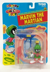 Vintage 1993 Tyco Looney Tunes Marvin The Martian Action Figure w/ Missile ~ NEW - Picture 1 of 2