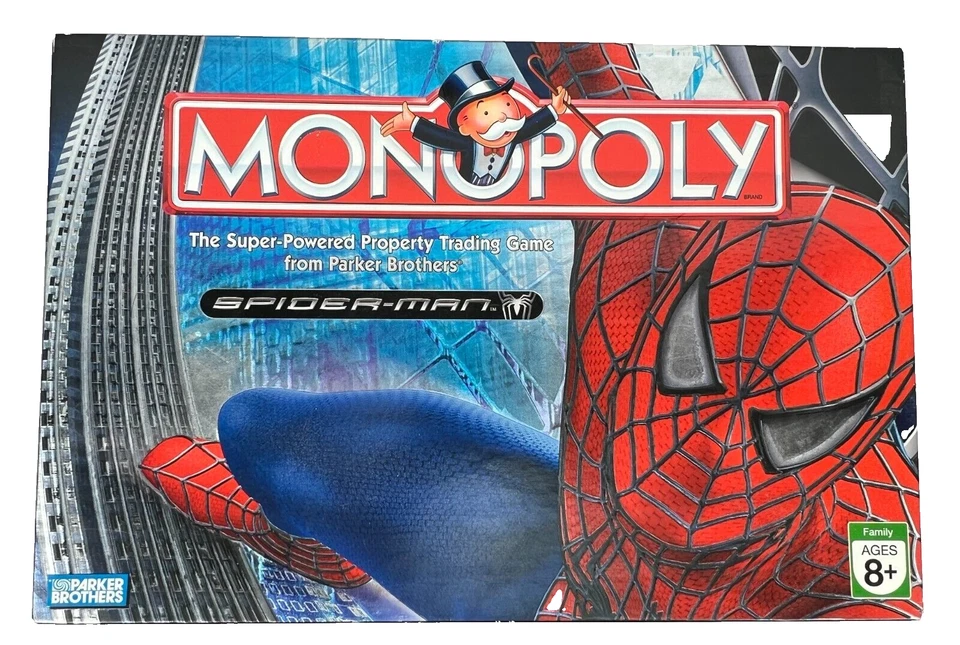 Parker Brothers SPIDER-MAN Monopoly Game Classic Monopoly or Spider-Man Rules - Image 1 of 4
