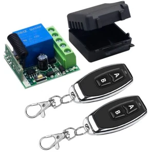 433Mhz Universal Wireless Remote Control Switch DC 12V 1CH Relay Receiver - Picture 1 of 9