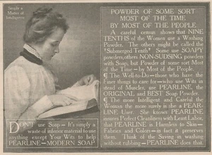 Pearline Seife 1909 Frauen Lernbuch Intelligenz Vintage Druck Anzeige - Bild 1 von 1