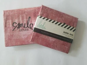 Lot x 2 Heidi Swapp Instax mini Photo Album 40 photos 5" x 4 1/2" "OFTEN SMILE" - Picture 1 of 4