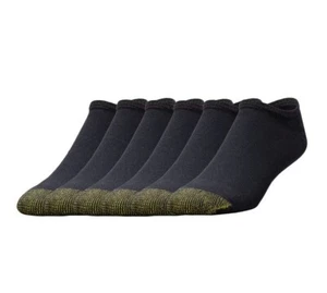 Gold Toe Athletic Sport 6 Pair No Show Socks Mens Shoe Size 6-12.5 - Picture 1 of 2