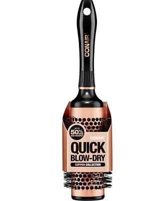 Cepillo de pelo cuadrado térmico con secado por soplado CONAIR Quick® Foto 1 de 4
