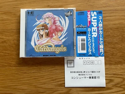 Cardangels PC Engine Turbo Duo TurboGrafx CD-ROM2 Adult Casino Games Rare! - Image 1 of 4