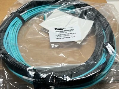 PANDUIT OM4 MPO to MPO 24 (2x12) Fiber 85' Trunk Cable Plenum FZUYP5E5EAAF085 - Image 1 of 4
