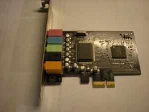 PCIE X1 Sound Card 5.1 Channel Audio Interface Stereo Digital Card CMI8738 Chip - Zdjęcie 1 z 3