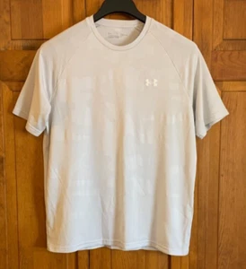 Camisa Pullover Para Hombre Under Armour S/S Gris Oscuro Texturizada Etiqueta Talla L Suelta - Imagen 1 de 5