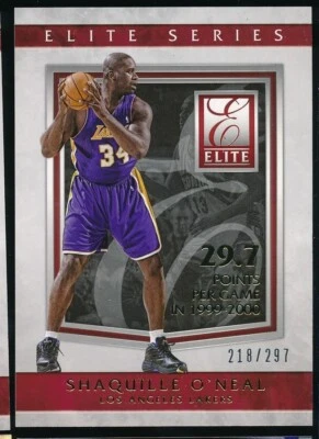 2015 Panini Donruss The Elite Series Production Line /297 Shaquille O'Neal HOF - Image 1 of 2