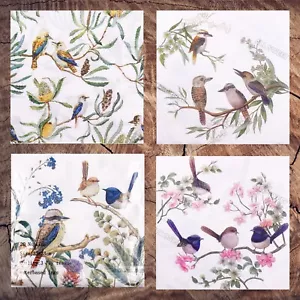 20x NAPKINS SERVIETTES BIRDS 3PLY LUNCH DINNER PARTY WEDDING EVENTS - Picture 1 of 8