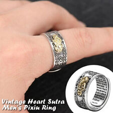 Pixiu Feng-Shui Amulet Wealth Good Luck Open Ring Buddhist Jewelry Adjustable US