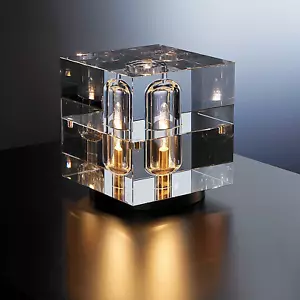 Crystal Bedside Table Lamp Modern LED Night Light for Bedroom Living Room Decor - Picture 1 of 13