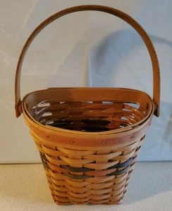 Longaberger Basket 1993 Sfumature di Autunno Cesto da Raccolta con Fodera - Foto 1 di 11