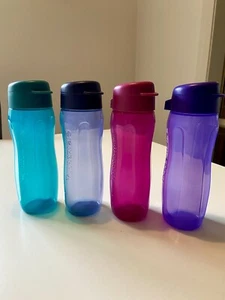 NEW Tupperware 4 x Gen II 500ml Flip Top Water Drink Bottles - Picture 1 of 5