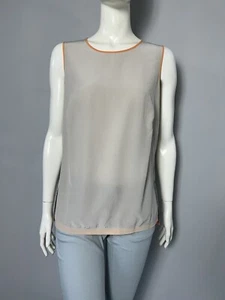 Akris Tank Top Blouse Silk Gray Size US 12 F 44 D 42 - Picture 1 of 19