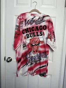 VTG NEW! Magic Johnson T’s 1991 NBA Finals Champions Chicago Bulls Shirt Men XL - Picture 1 of 16
