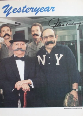 Jeff Torborg New York Yankees Signed Autograph 1985 Sporting News Page with Yogi - Image 1 of 4