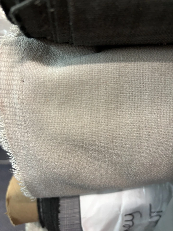 Touring Caravan Curtains.Build your own set, Grey Chenile ,popper or cloth tape - Image 1 of 1