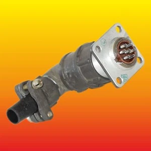 7 PIN 30 A 560 V PANEL-CABLE ANGLE ELECTRICAL CONNECTOR AMPHENOL CANNON TYPE - Picture 1 of 2