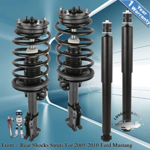 4pcs Front & Rear Complete Struts Shock ASSY For 2005-2010 Ford Mustang Base GT - Picture 1 of 12