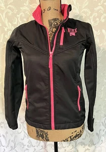 NIKE Girls Track Jacket Full Zip Girls Large/Women’s XS Long Sleeve Black G40 - Picture 1 of 11