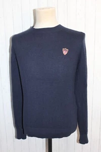 Men's Gant Crew Neck Blue Wool Sweater Top Size M - Picture 1 of 11
