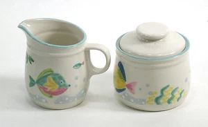 Studio Nova China Barrier Reef Y2310 Beach Nautical Creamer & Sugar Bowl 0021010 - Picture 1 of 5