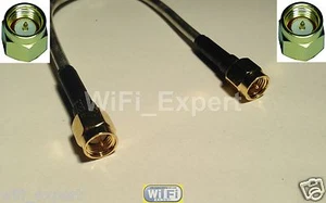 1 x SMA Male to SMA Male Plug Pigtail flexible Jumper Cable RG402 4-36 INCHES US - Picture 1 of 5