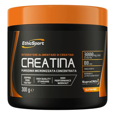 ETICHSPORT Ethicsport Creatina 300g Monoidrato SupraCREA Purissima Micronizzata Concentrata