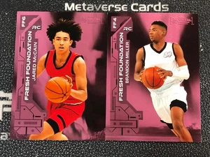 2023 Metal Universe Champions Jared McCain Brander Miller RC Pink /75 Lot*2 - Picture 1 of 2