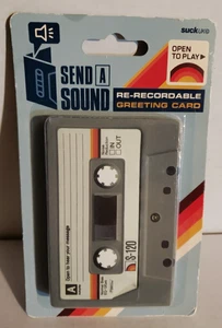 S-120 wiederbeschreibbare Grußkarte SUCK UK Send A Sound Kassette NEU nie geöffnet - Bild 1 von 2