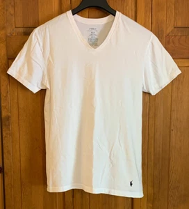 T-shirt uomo POLO Ralph Lauren manica corta cotone bianco etichetta taglia M vestibilità classica - Foto 1 di 4
