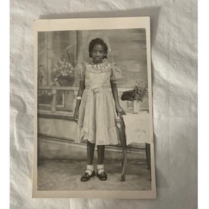 Vintage Photo Jamaica Collectible Young Girl in a dress - Picture 1 of 7