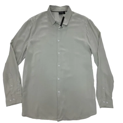 Asos Summer Viscose/Bamboo Cooling Soft Button Down Shirt Pale Green XL NWT - Image 1 of 4