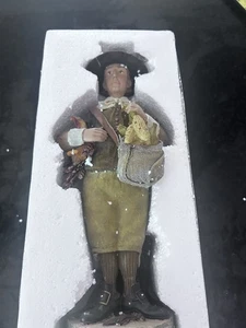 New Harvest Figurine Dept 56 – Autumn Farmer with Basket & Hat – Rustic Fall - Picture 1 of 8