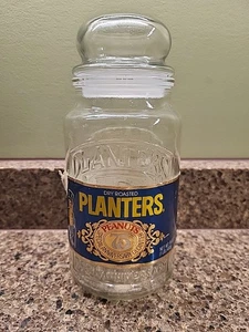 Pflanzgefäße Erdnüsse 8" Glas 75th Anniversary Mr. Peanut 1906-1981 Vintage - Bild 1 von 10