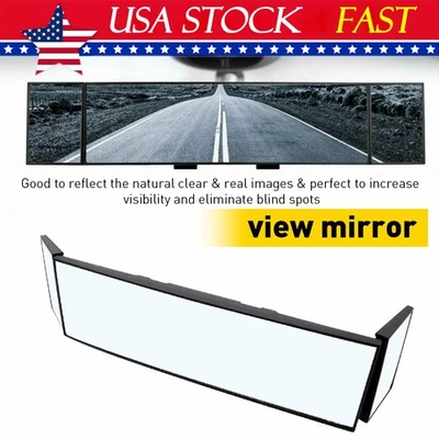 Foldable Interior Rear View Mirror Rearview Wide Angle Blind Spot Auto Acces EAC - Image 1 of 4