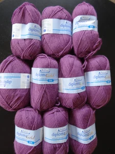 10 x 50g BALLS PATONS DIPLOMA GOLD WOOL RICH DK YARN SHADE 6420 LOT 1525199 - Picture 1 of 5