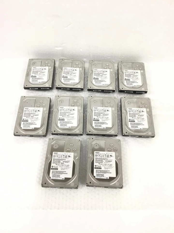 10x HGST Sun Oracle HUS724040ALS640 4TB 3.5" SAS Enterprise Hard Drive 100% - Image 1 of 4
