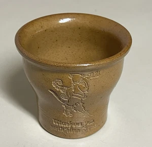 Antique Vintage Inscribed .2L German Stoneware Small Crock - Picture 1 of 10