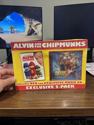 Alvin and The Chipmunks DVD & Music CD 2008 20th Century New Sealed - Image 1 of 2